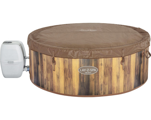 Ronde Lay-Z-Spa Helsinki bubbelbad met afdekking en bediening