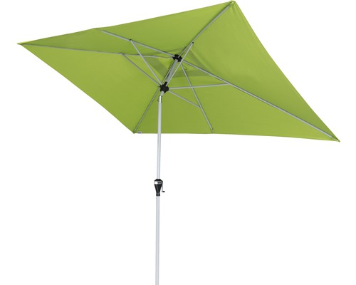 Rechthoekige parasol met slinger voor de tuin