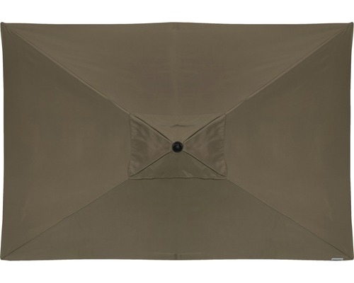 Rechthoekige parasol van bovenaf