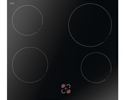 Inductiekookplaat met vier kookzones