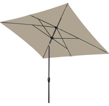 Parasol Basic lift Neo grijs/beige 250x200 cm
