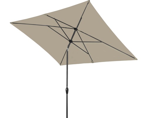 Rechthoekige parasol voor de tuin
