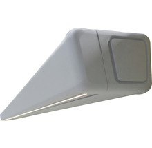 Cassettezonnescherm Quadra 2,5x1,5 stof uni grijs, frame RAL 9006 wit aluminium incl. motor, afstandsbediening en indirect dimbare LED-verlichting-thumb-2