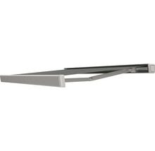Cassettezonnescherm Quadra 2,5x1,5 stof uni grijs, frame RAL 9006 wit aluminium incl. motor, afstandsbediening en indirect dimbare LED-verlichting-thumb-6