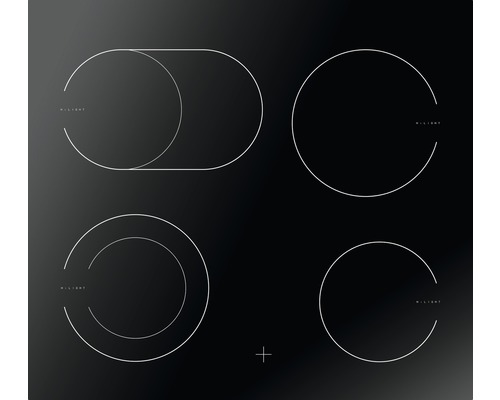 Kookplaat met vier kookzones