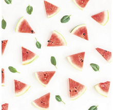 PURE LIVING Schilderij glas Watermelon Pieces 30x30 cm