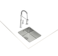 RVS spoelbak met kraan voor de keuken