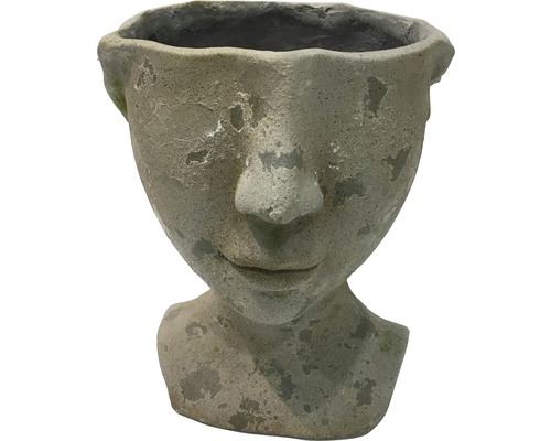 Bloempot in de vorm van een gezicht