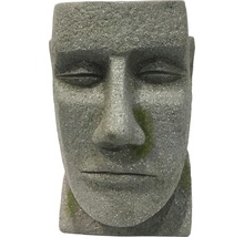 Bloempot in de vorm van een gezicht van steen