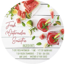 Recept voor verse watermeloensmoothie met ingrediëntenlijst