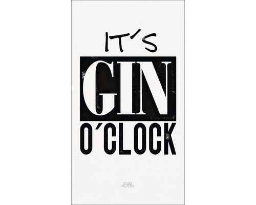 Decoratief Gin O''Clock motief voor wanddecoratie