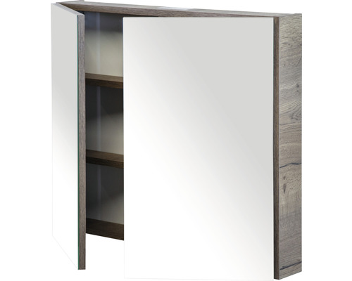 Spiegelkast met open planken