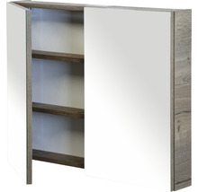 Spiegelkast met twee deuren en drie planken