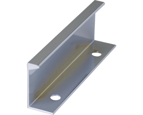 Aluminium handgreep met twee bevestigingsgaten