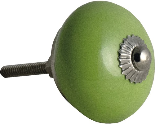 Meubelknop porselein Ø 40 mm groen