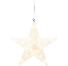 Decoratieve ster met verlichting om op te hangen