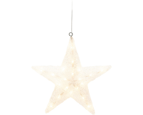 Decoratieve ster met verlichting om op te hangen