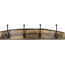 Houten kapstok met vier haken