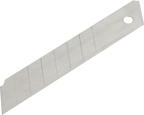 Afbreekmesje van metaal met breekpunten en gat