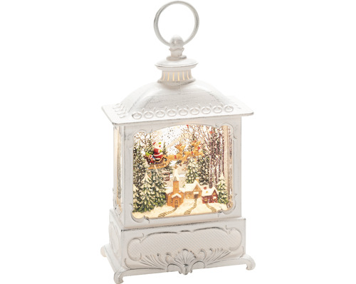 Decoratieve lantaarn met kerstmotief aan de binnenkant