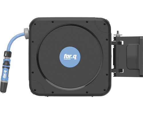 Tuinslanghaspel met tuinslang en muurbeugel