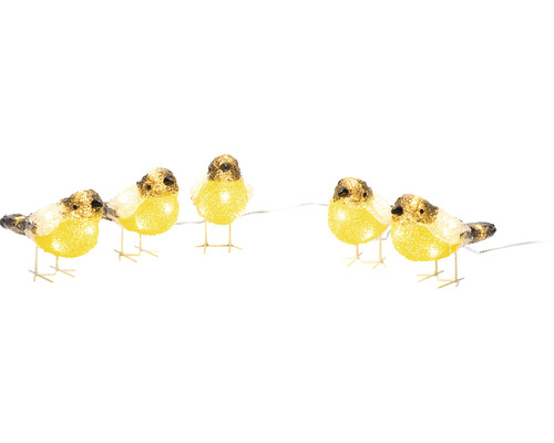 Decoratieve lichtslinger met vogelmotieven voor feestelijke verlichting