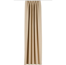 Beige gordijn met rimpelband voor raamdecoratie