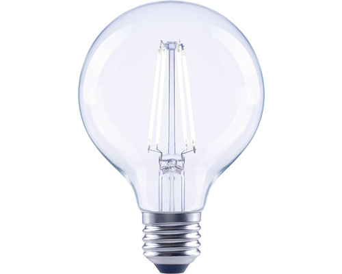 FLAIR LED lamp E27/6,5W G80 neutraalwit helder
