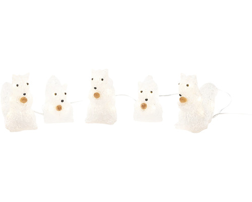 Lichtsnoer met eekhoornfiguren