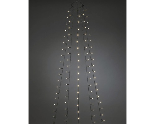 KONSTSMIDE Kerstverlichting LED lichtmantel met ring 180 lampjes extra warmwit 2,4 m Decoratieve boomverlichting met LED-lichtsnoeren voor binnen
