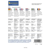 Verpakking Gipskruid zaden met informatie over zaaien, verzorging en bloeitijd