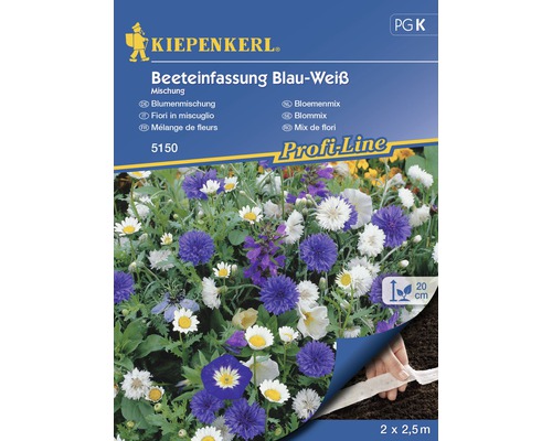 KIEPENKERL Bloemenmix blauw-wit zaadband