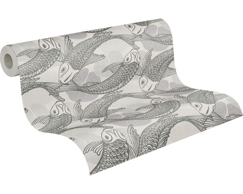 Behangrol met vispatroon