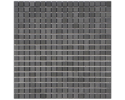 Mozaïektegel natuursteen Basalt antraciet 30,5x30,5 cm Mozaïektegel van aardewerk