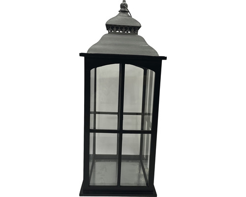 Windlicht van metaal en glas