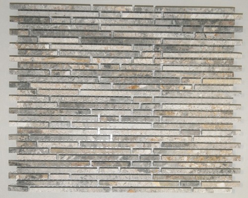 Mozaïektegel natuursteen Golden Vien Honed brick 27,6x23 cm Mozaïektegel van natuursteen