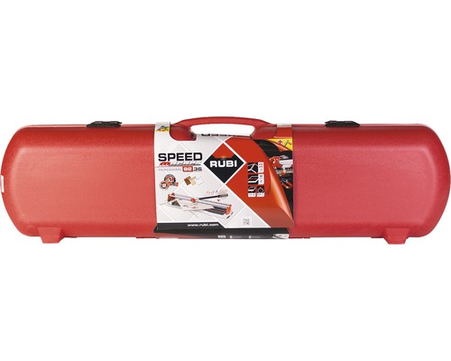 Rode gereedschapskoffer voor tegelsnijder