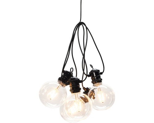 Hanglamp met meerdere lichtbronnen en transparante gloeilampen