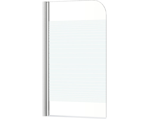 Douchescherm met streepjespatroon van glas