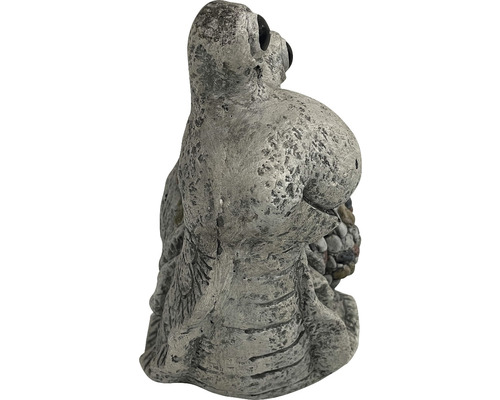 Decoratief tuinbeeld van een stenen gegoten hagedis