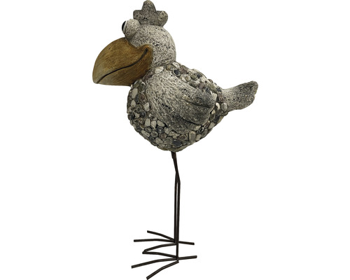 Decoratief vogelbeeld voor de tuin met steendecoratie