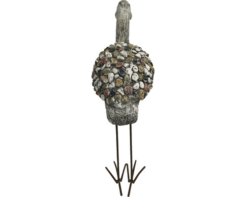 Tuindecoratie vogel van steen en metaal