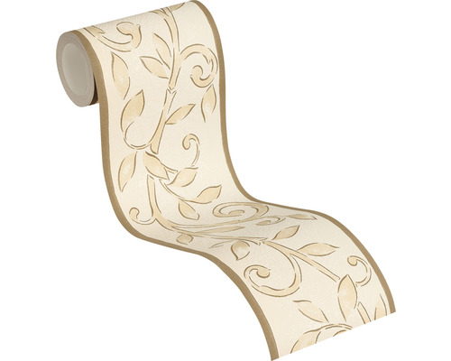 Behangrand met bloemmotief op rol