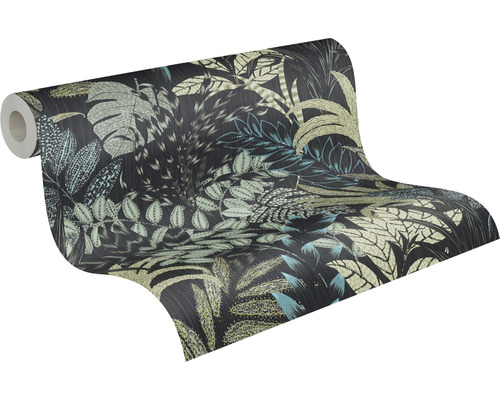 Behangrol met jungle plantenmotief