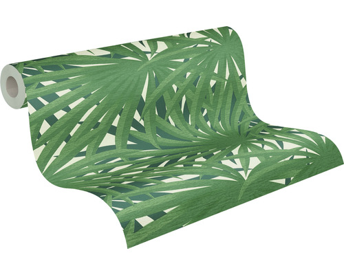 Behangrol met palmenbladmotief