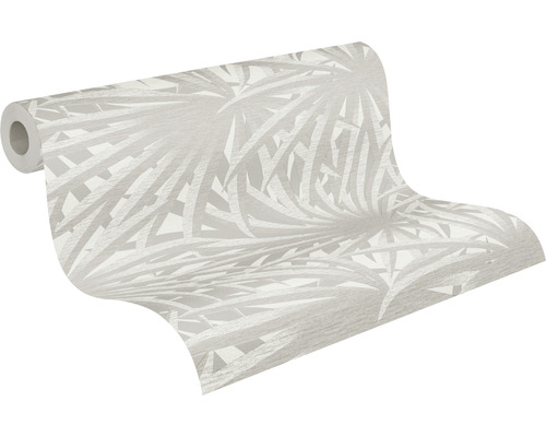 Rol behang met palmbladmotief