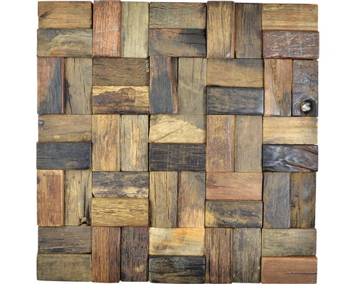 Mozaïektegel hout BOWD 25 hout 30x30 cm