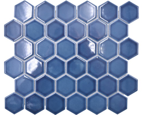 Mozaïektegel keramisch HX 530 blauw/groen 32,5x28,1 cm