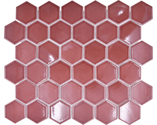 Mozaïektegel keramisch HX 540 rood 32,5x28,1 cm