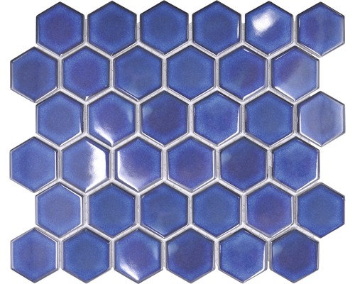 Mozaïektegel keramisch HX 560 blauw 32,5x28,1 cm